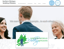 Tablet Screenshot of northern-michiganweddingofficiants.com